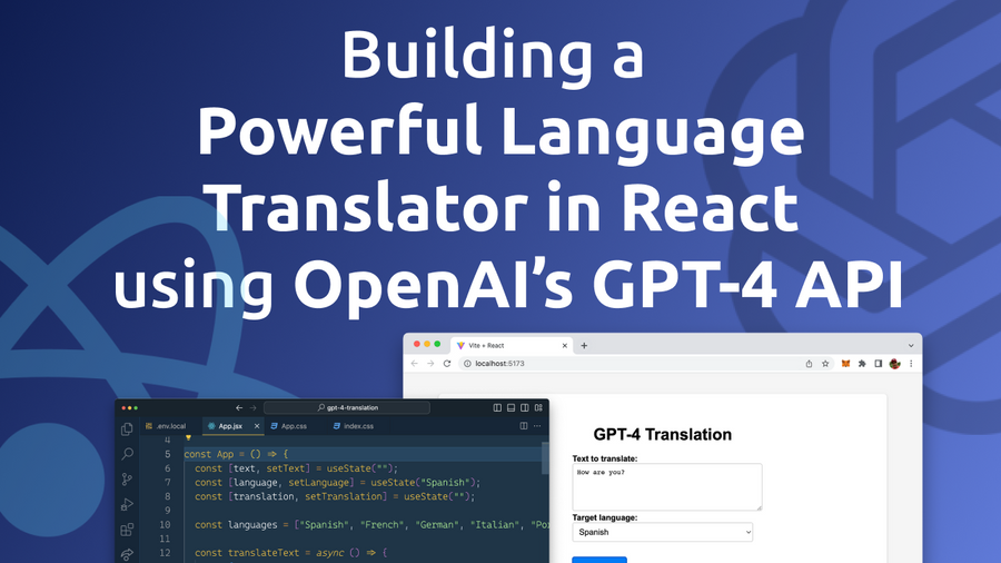In today's interconnected world, language translation plays a crucial role in bridging communication gaps and fostering global collaboration. With the advent of advanced AI models like OpenAI's GPT-4, we now have the opportunity to create highly accurate and context-aware translation tools. In this blog post, we'll walk you through the process of building a powerful language translator web app using React and the GPT-4 API.