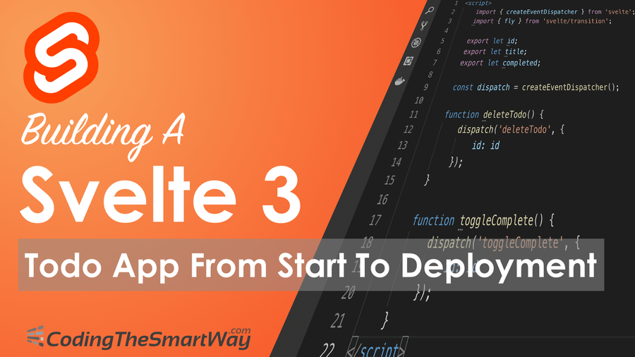 In the previous Svelte 3 Quickstart Tutorial we have covered the framework basics. Now it is time to go one step further and apply this knowledge to build a complete Svelte 3 todo application from start to finish.