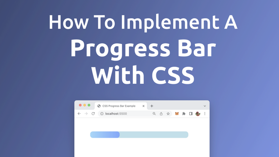 The design of a progress bar can be implemented with pure CSS. This article gives you a step-by-step guide of how to use CSS to style a progress bar with gradient color. Let’s get started …