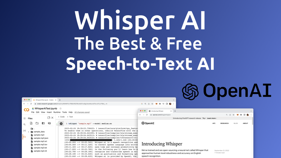 Whisper AI is a speech recognition and transcription software that uses artificial intelligence (AI) to convert spoken language into written text. It is designed to help individuals and businesses save time and increase productivity by eliminating the need to manually transcribe spoken content. In the following you’ll learn how to make use of Whisper AI!