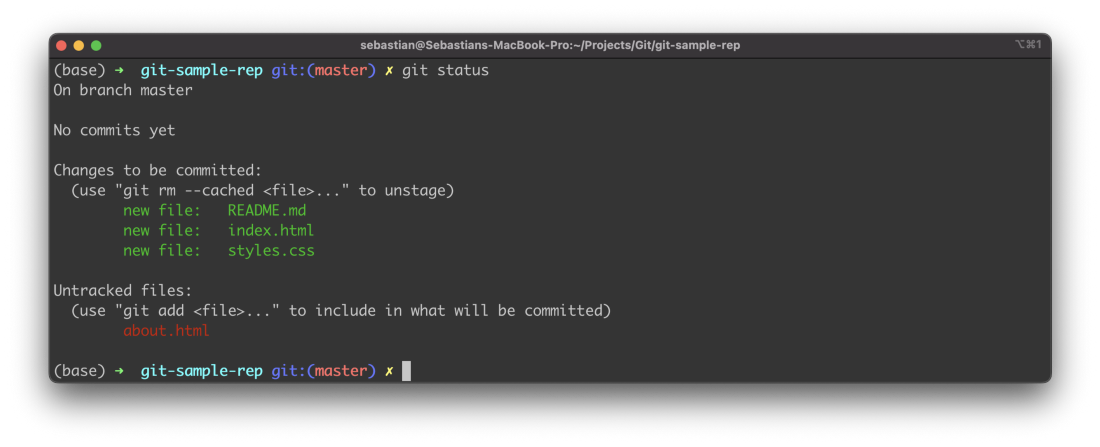 git status