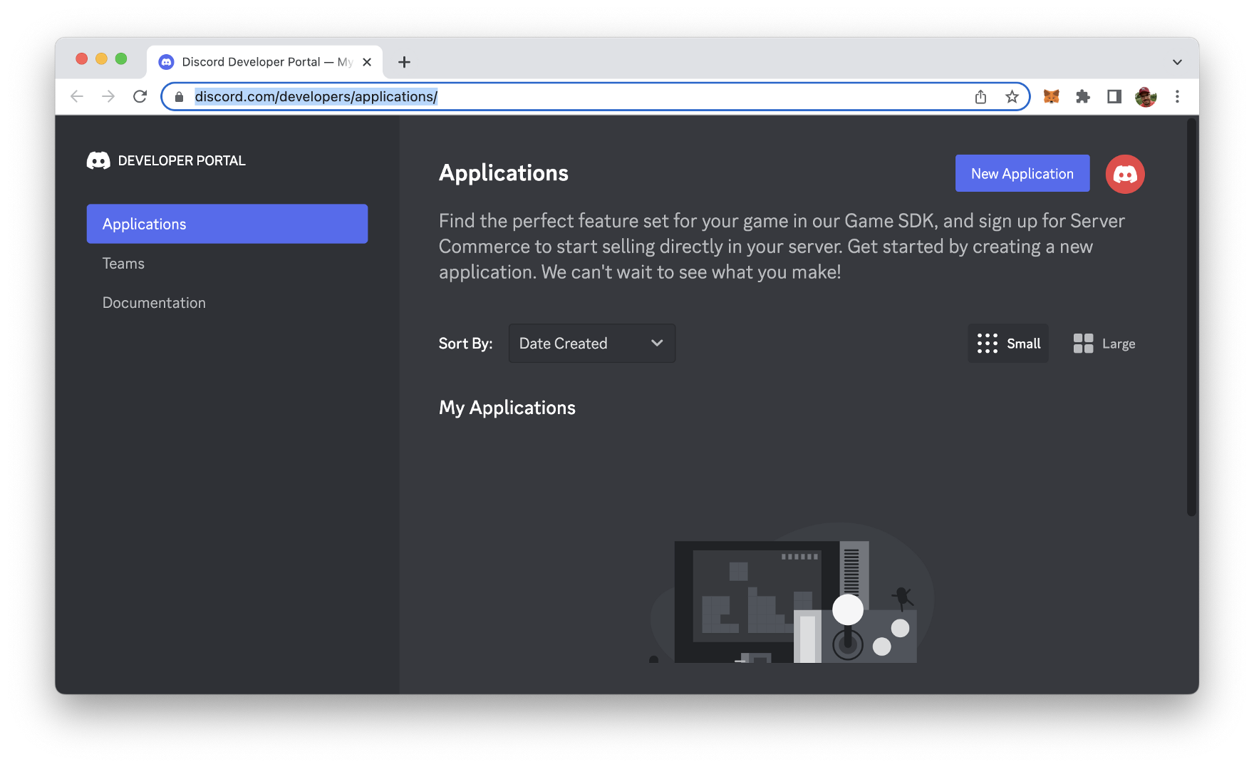 Discord Developer Dashboard