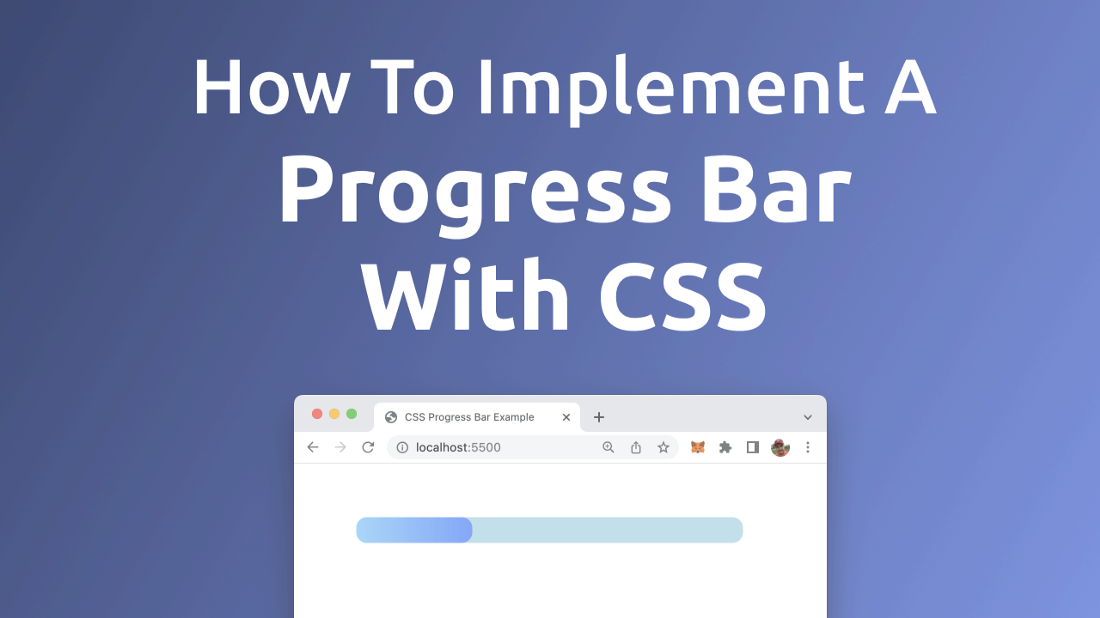 How To Implement A Progress Bar With CSS (With Gradient)