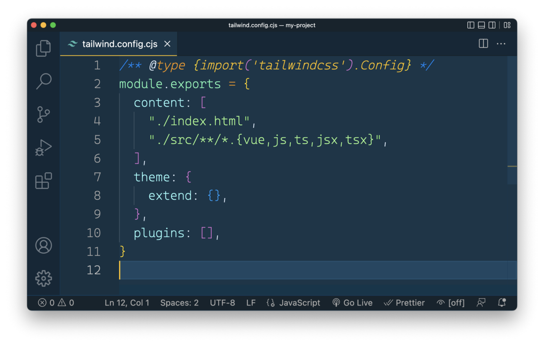 Template paths needs to be specified in Tailwind’s configuration file