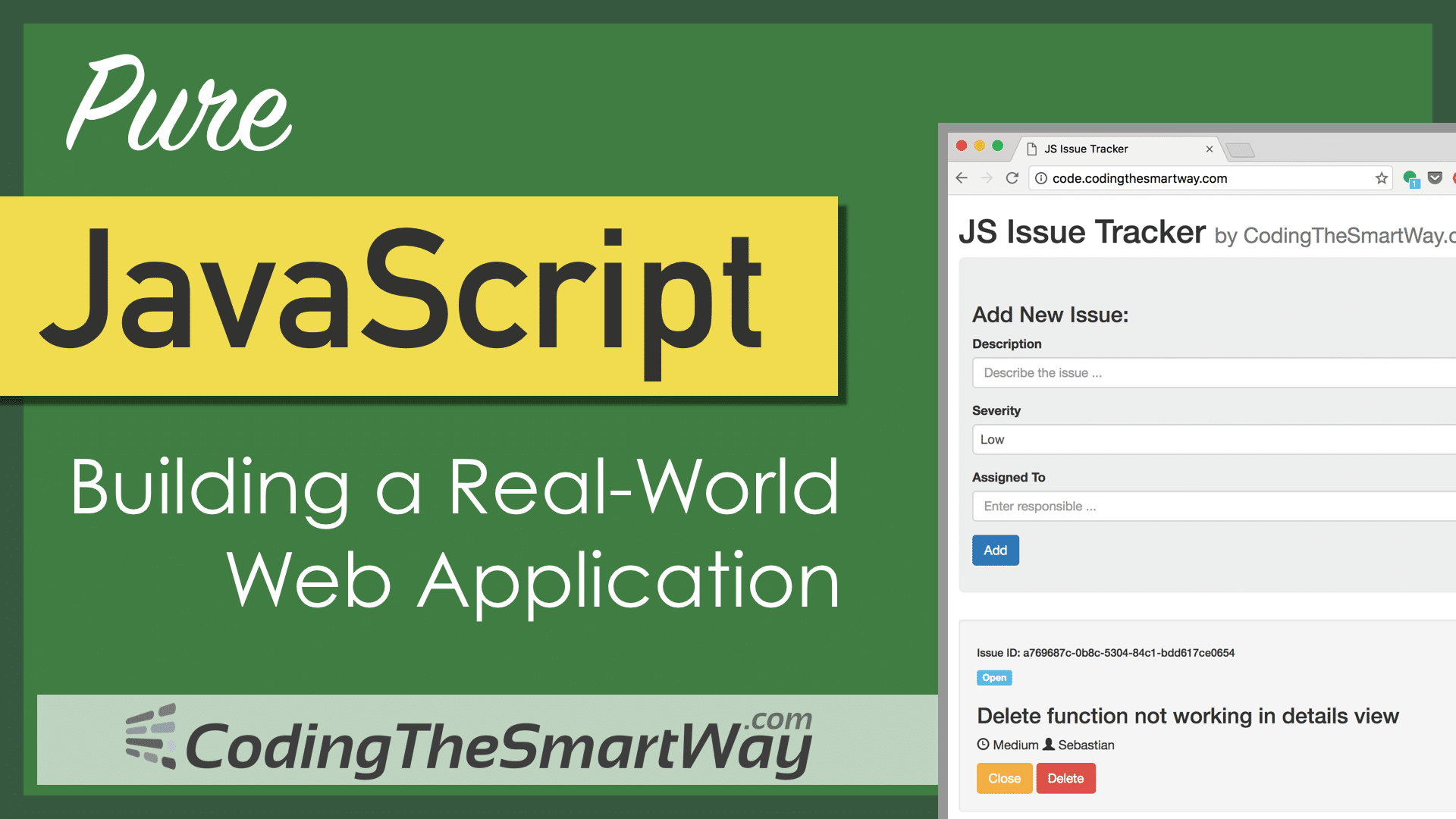 Pure JavaScript - Building A Real-World Application From Scratch